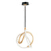 ET2 - E25092-01BKGLD - LED Mini Pendant - Mobius - Black / Gold