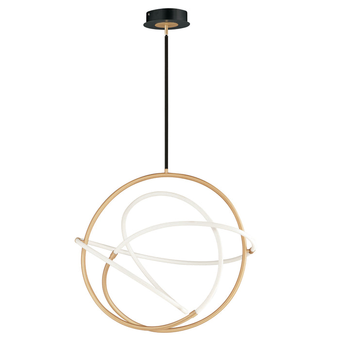 ET2 - E25096-01BKGLD - LED Pendant - Mobius - Black / Gold