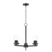 Maxim - 10203CLBK - Three Light Chandelier - Corona - Black