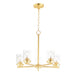 Maxim - 10205CLSBR - Five Light Chandelier - Corona - Satin Brass