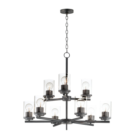 Maxim - 10206CLBK - Nine Light Chandelier - Corona - Black