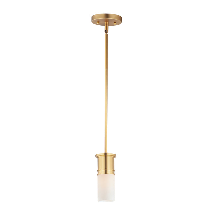 Maxim - 10362SWSBR - One Light Mini Pendant - Rexford - Satin Brass