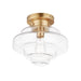 Maxim - 11120CLSBR - One Light Flush Mount - Harbor - Satin Brass