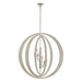 ELK Home - 82068/9 - Nine Light Chandelier - Retro Rings - Sandy Beechwood