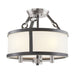 ELK Home - 83443/3 - Three Light Semi Flush Mount - Armstrong Grove - Espresso