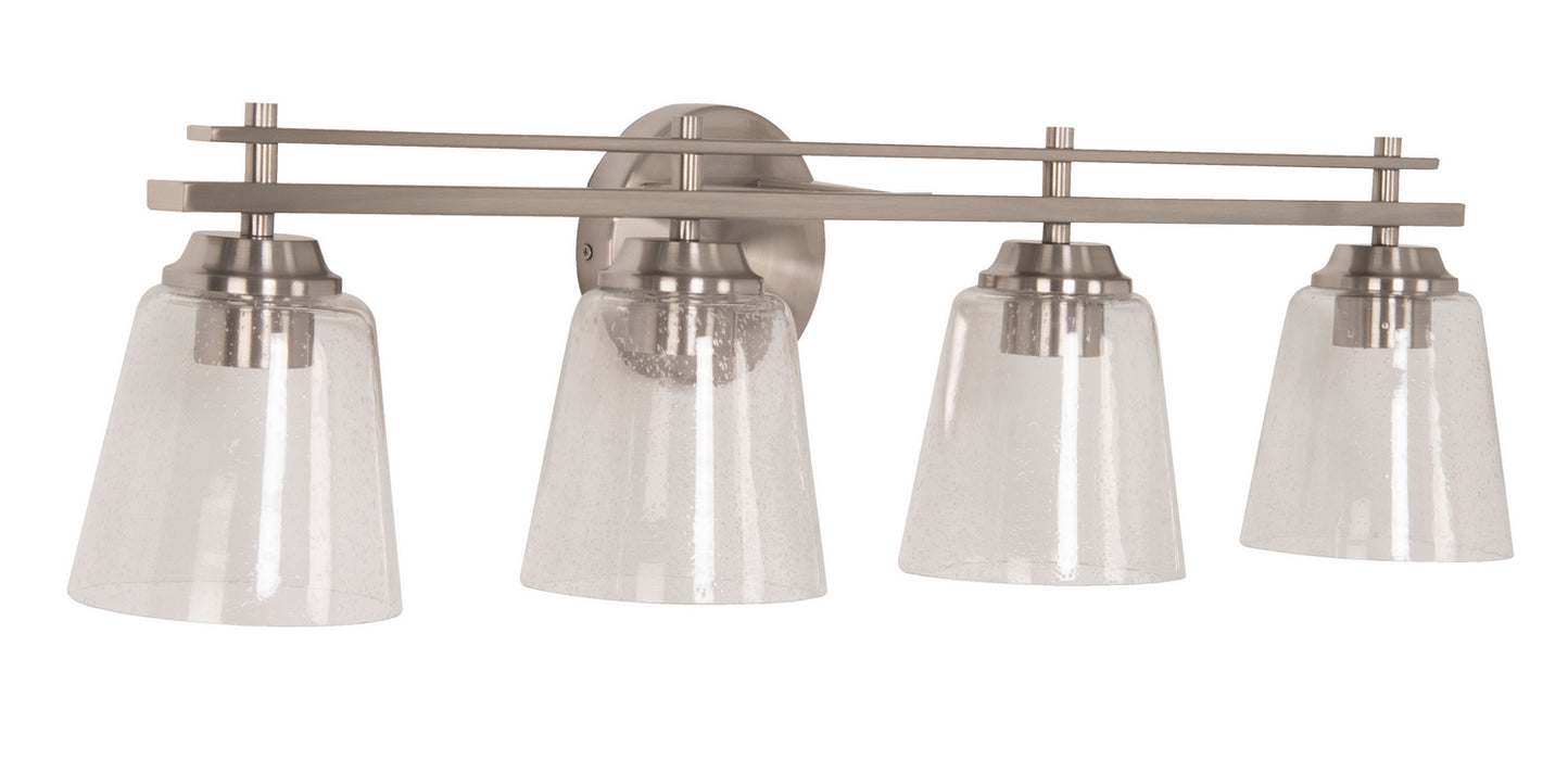 Craftmade - 19633BNK4 - Four Light Vanity - Drake - Brushed Polished Nickel