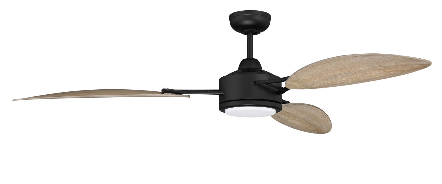 Craftmade - JOU64FB3 - 64"Ceiling Fan - Journey Indoor/Outdoor - Flat Black