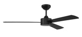 Craftmade - PRV52FB3 - 52"Ceiling Fan - Provision Indoor/Outdoor - Flat Black