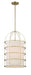 Minka-Lavery - 2154-695 - Four Light Pendant - Gateway Park - Soft Brass