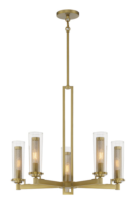 Minka-Lavery - 2185-695 - Five Light Chandelier - Emmerham - Soft Brass