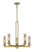 Minka-Lavery - 2185-695 - Five Light Chandelier - Emmerham - Soft Brass