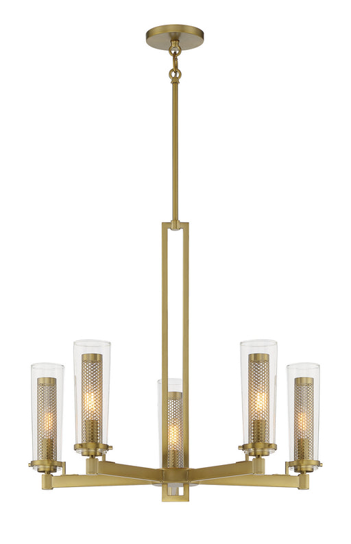 Minka-Lavery - 2185-695 - Five Light Chandelier - Emmerham - Soft Brass