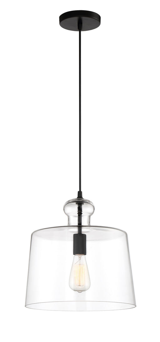 Minka-Lavery - 2336-66A - One Light Pendant - Clarity - Coal