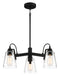 Minka-Lavery - 3993-66A - Three Light Chandelier - Beckonridge - Coal