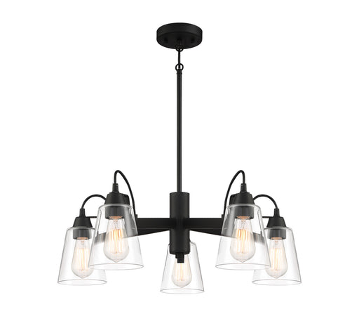 Minka-Lavery - 3995-66A - Five Light Chandelier - Beckonridge - Coal