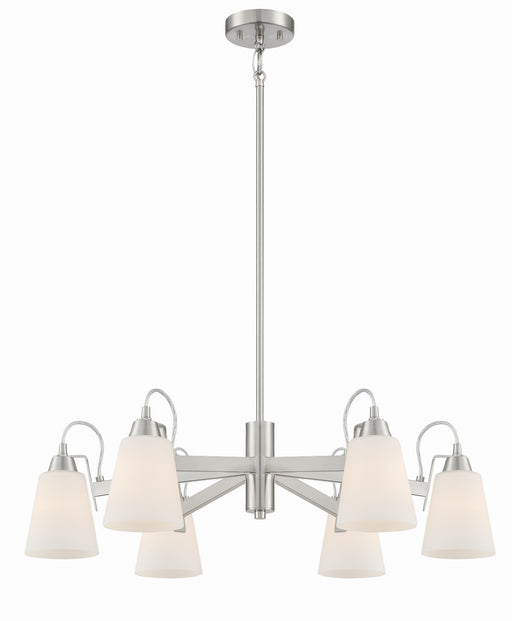 Minka-Lavery - 3996-84 - Six Light Chandelier - Beckonridge - Brushed Nickel