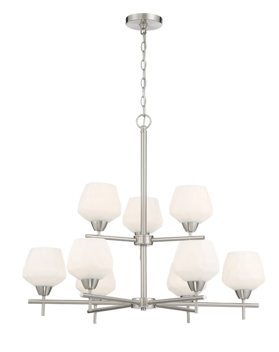 Minka-Lavery - 2179-84 - Nine Light Chandelier - Camrin - Brushed Nickel