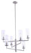 Minka-Lavery - 4046-84 - Six Light Chandelier - Acacia - Brushed Nickel