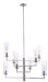 Minka-Lavery - 4048-84 - Eight Light Chandelier - Acacia - Brushed Nickel