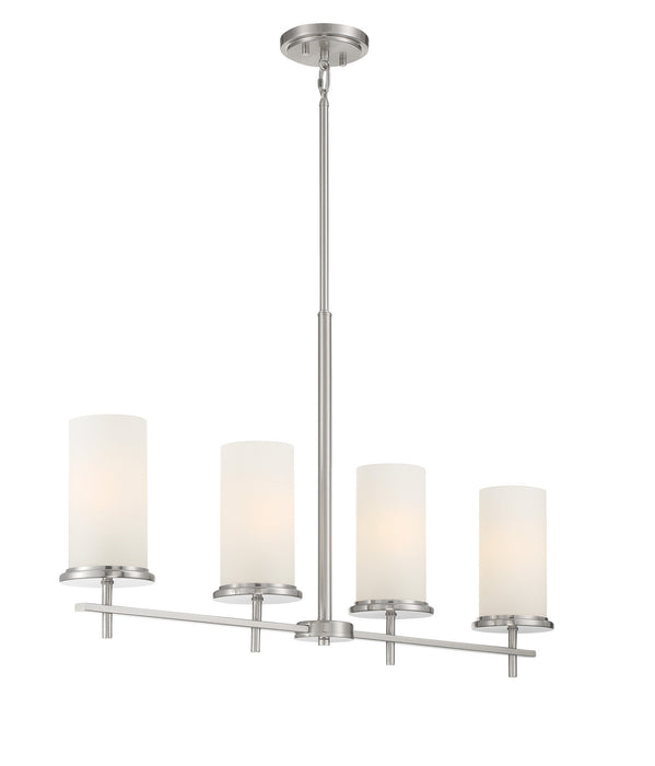 Minka-Lavery - 4097-84 - Four Light Island Pendant - Haisley - Brushed Nickel