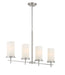 Minka-Lavery - 4097-84 - Four Light Island Pendant - Haisley - Brushed Nickel