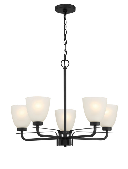 Minka-Lavery - 4885-66A - Five Light Chandelier - Kaitlen - Coal