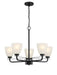 Minka-Lavery - 4885-66A - Five Light Chandelier - Kaitlen - Coal