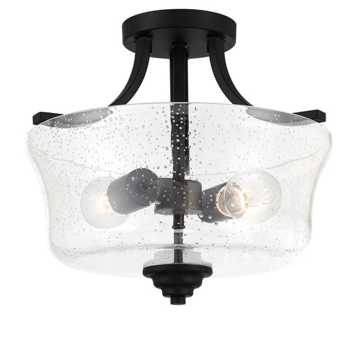 Minka-Lavery - 4922-66A - Two Light Semi Flush Mount - Shyloh - Coal