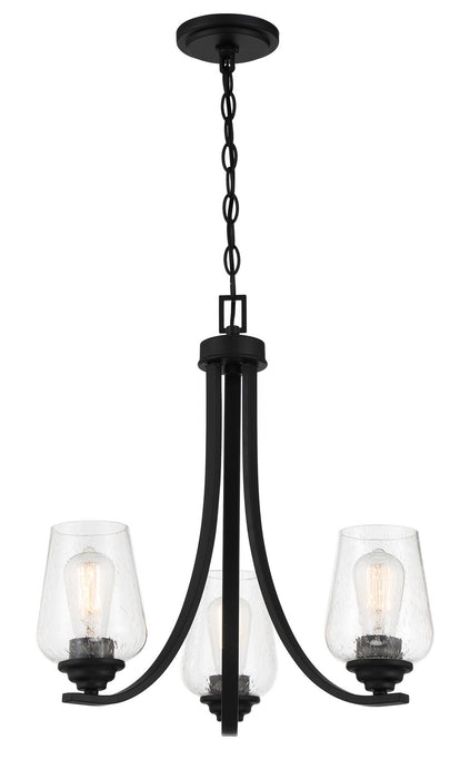 Minka-Lavery - 4923-66A - Three Light Chandelier - Shyloh - Coal