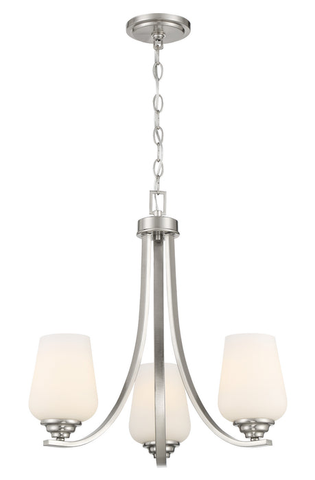 Minka-Lavery - 4923-84 - Three Light Chandelier - Shyloh - Brushed Nickel