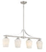 Minka-Lavery - 4924-84 - Four Light Island Pendant - Shyloh - Brushed Nickel