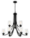 Minka-Lavery - 4929-66A - Nine Light Chandelier - Shyloh - Coal