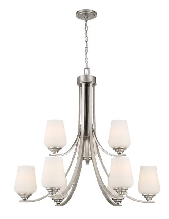 Minka-Lavery - 4929-84 - Nine Light Chandelier - Shyloh - Brushed Nickel