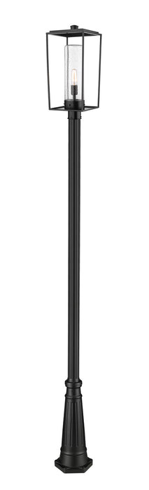 Z-Lite - 594PHBR-519P-BK - One Light Outdoor Post Mounted Fixture - Sheridan - Black