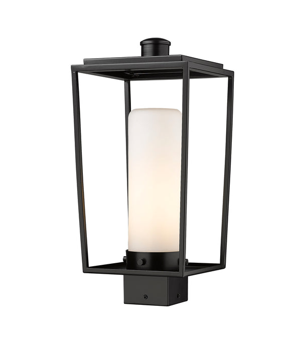 Z-Lite - 595PHMS-BK - One Light Outdoor Post Mount Fixture - Sheridan - Black
