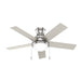 Hunter - 51449 - 44"Ceiling Fan - Aren - Brushed Nickel