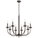 Kichler - 52388OZ - Eight Light Chandelier - Kennewick - Olde Bronze