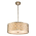 Lucas + McKearn - GN/ARABELLA/P/L-S - Three Light Island Pendant/Semi Flush - Arabella - Antique Silver