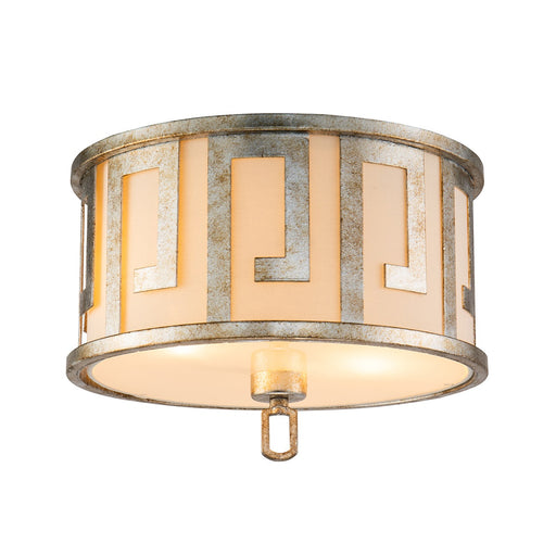 Lucas + McKearn - GN/Lemuria/F-S - Two Light Flush Mount - Lemuria - Antique Silver