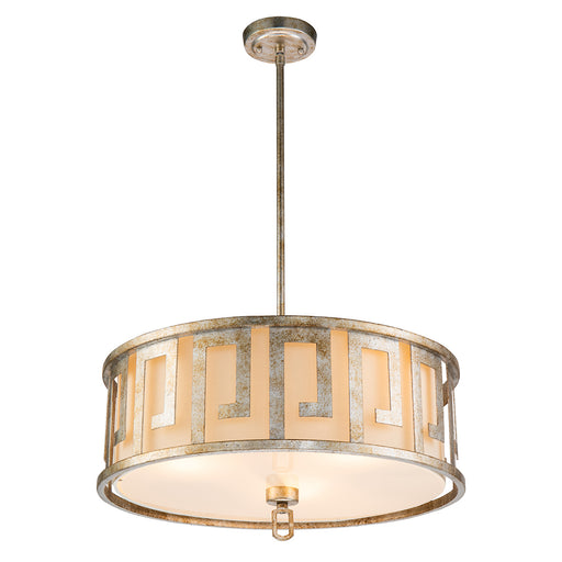 Lucas + McKearn - GN/Lemuria/P/L-S - Three Light Island Pendant/Semi Flush - Lemuria - Antique Silver