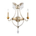 Lucas + McKearn - SC1035-2 - Two Light Wall Sconce - Lemuria - Distressed Silver and Gold