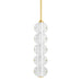 Hudson Valley - 1905-AGB - LED Pendant - Lindley - Aged Brass