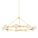 Hudson Valley - 6150-AGB - Nine Light Chandelier - Barclay - Aged Brass