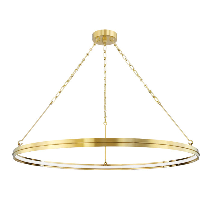 Hudson Valley - 7142-AGB - LED Chandelier - Rosendale - Aged Brass