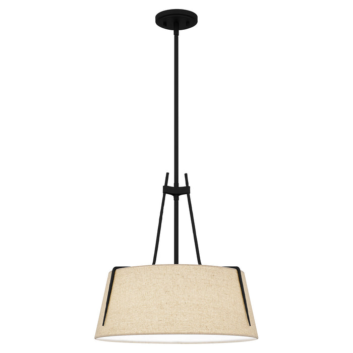 Quoizel - LOA2818MBK - Three Light Pendant - Leona - Matte Black