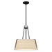 Quoizel - LOA2818MBK - Three Light Pendant - Leona - Matte Black