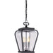 Quoizel - PRV1509K - Three Light Pendant - Province - Mystic Black