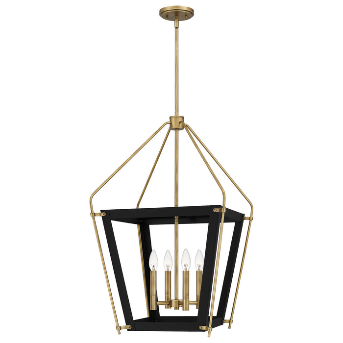 Quoizel - QP5348EK - Four Light Pendant - Abbeville - Earth Black