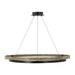 Visual Comfort Modern - 700GRC48BW-LED930 - LED Chandelier - Grace - Matte Black/Weathered Oak Wood