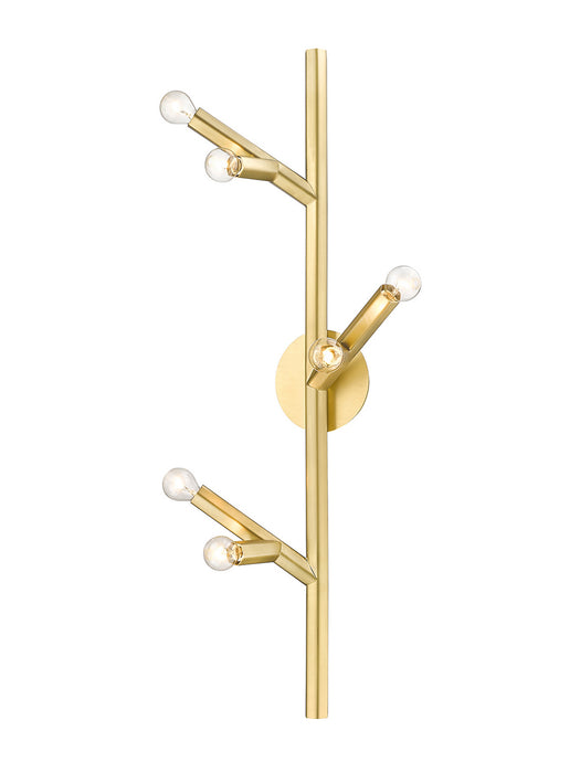 Avenue Lighting - HF8886-BB - Six Light Wall Sconce - The Oaks - Brushed Brass